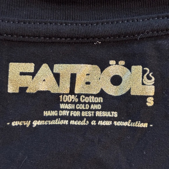 Fatbol Gold Lotus V Neck Tee - Picture 4 of 6